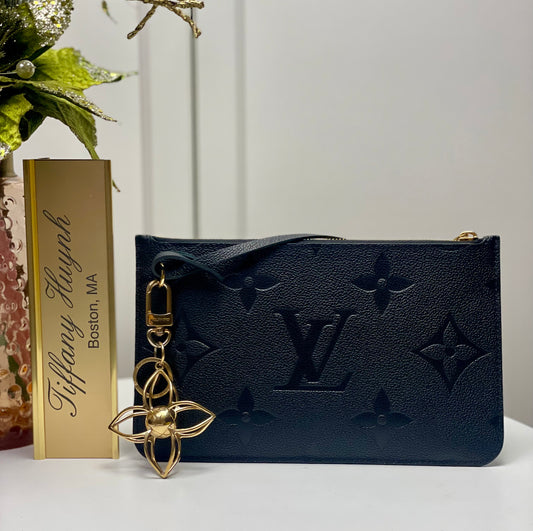 Authentic Louis Vuitton Gold Sphere Bag Charm & Key Holder