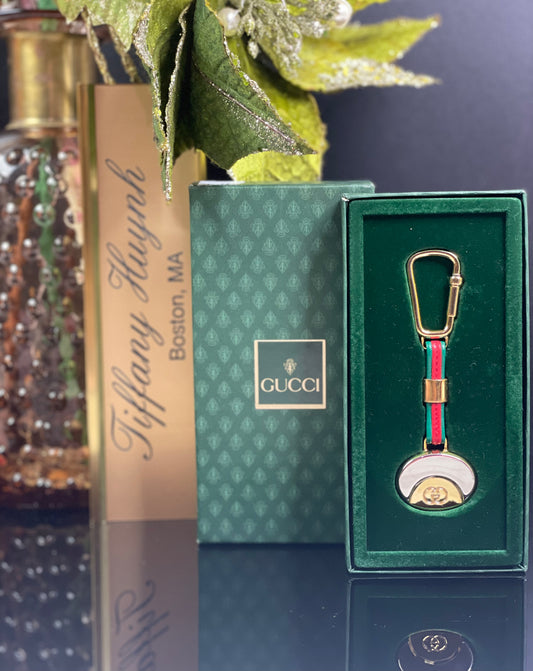 Authentic Gucci Medallion Keychain & Bag Charm