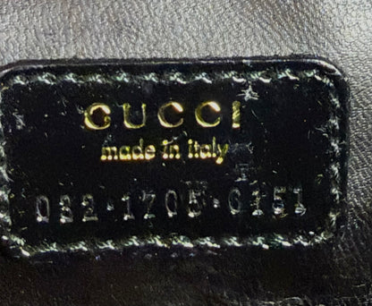 Authentic Gucci Patent Leather Bamboo Vanity Case