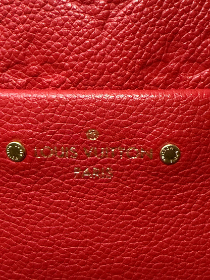 Authentic Louis Vuitton Cerise Monogram Empreinte Sorbonne Backpack