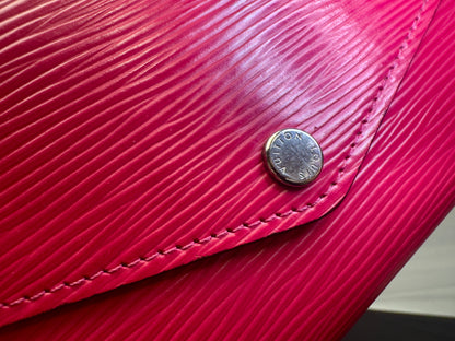 Authentic Louis Vuitton Sarah Wallet Epi Leather | Fuchsia | Made in Spain