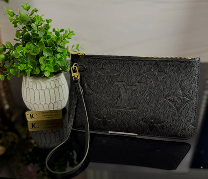 Authentic Louis Vuitton Monogram Empreinte Neverfull Pouch