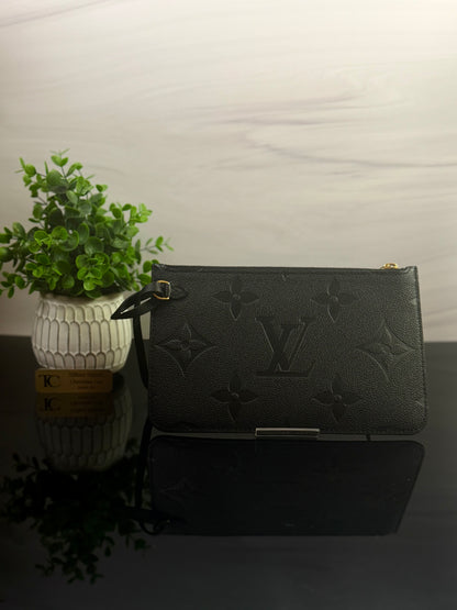 Authentic Louis Vuitton Monogram Empreinte Neverfull Pouch