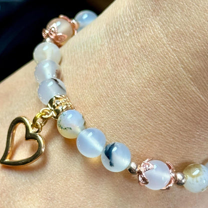 Flower Quartz Handmade Beaded Bracelet