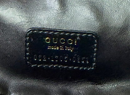 Authentic Gucci Patent Leather Bamboo Vanity Case