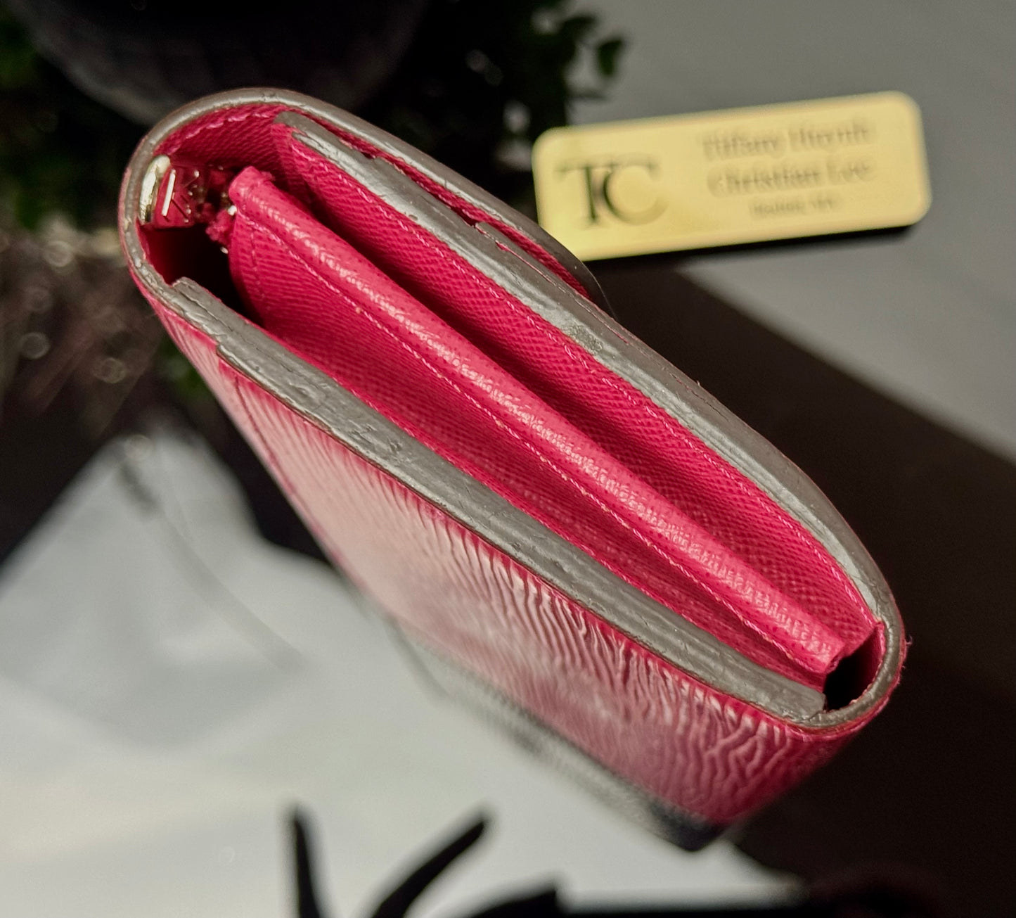 Authentic Louis Vuitton Sarah Wallet Epi Leather | Fuchsia | Made in Spain