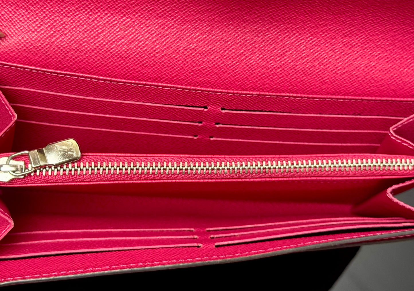 Authentic Louis Vuitton Sarah Wallet Epi Leather | Fuchsia | Made in Spain