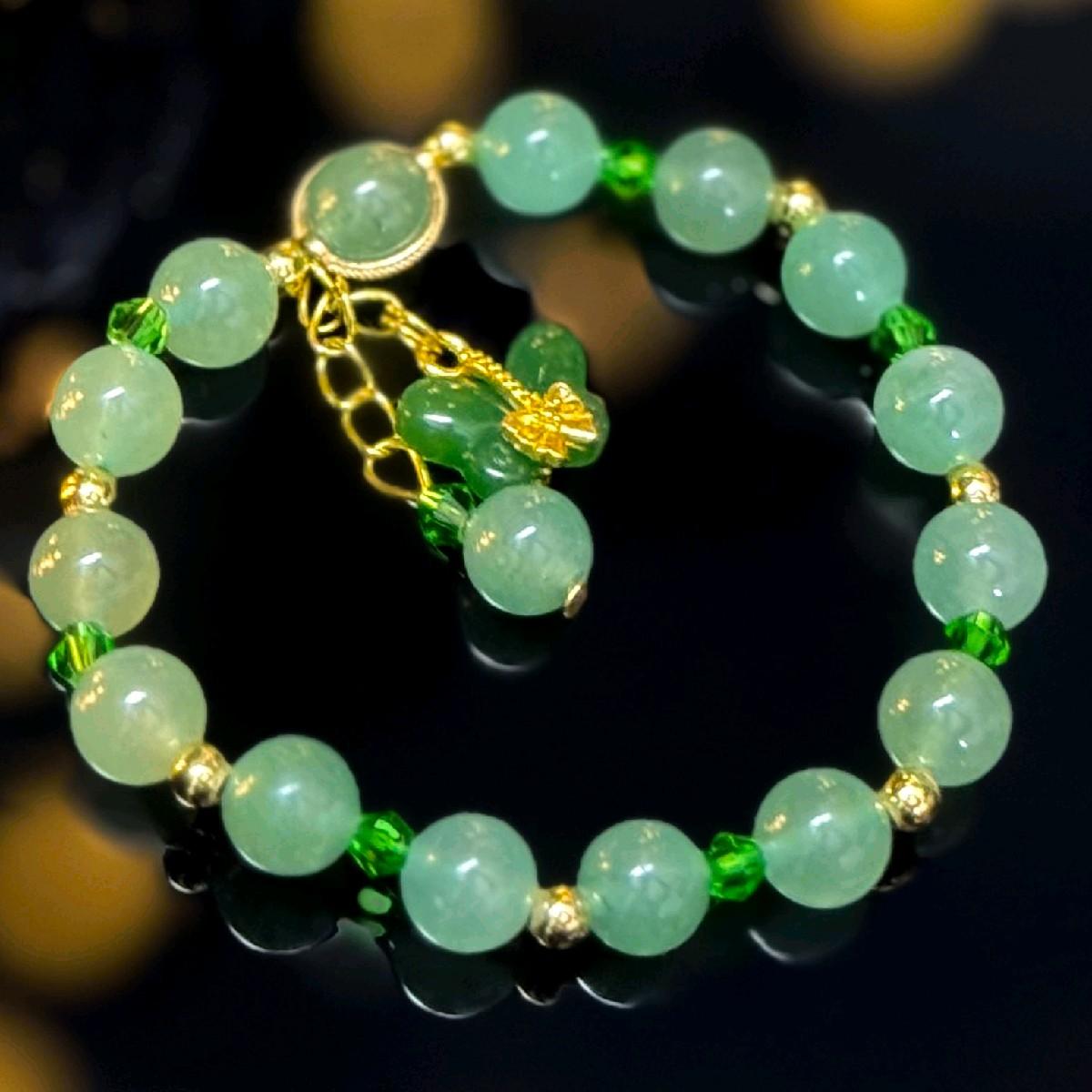 Green Aventurine Handmade Beaded Bracelet