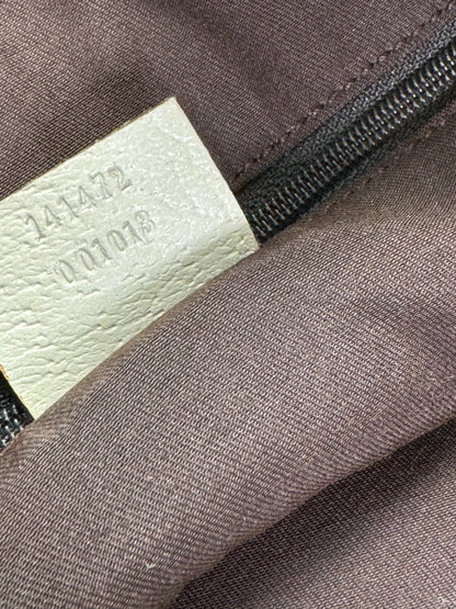 Authentic Gucci GG Abbey D-Ring Tote Bag in Beige