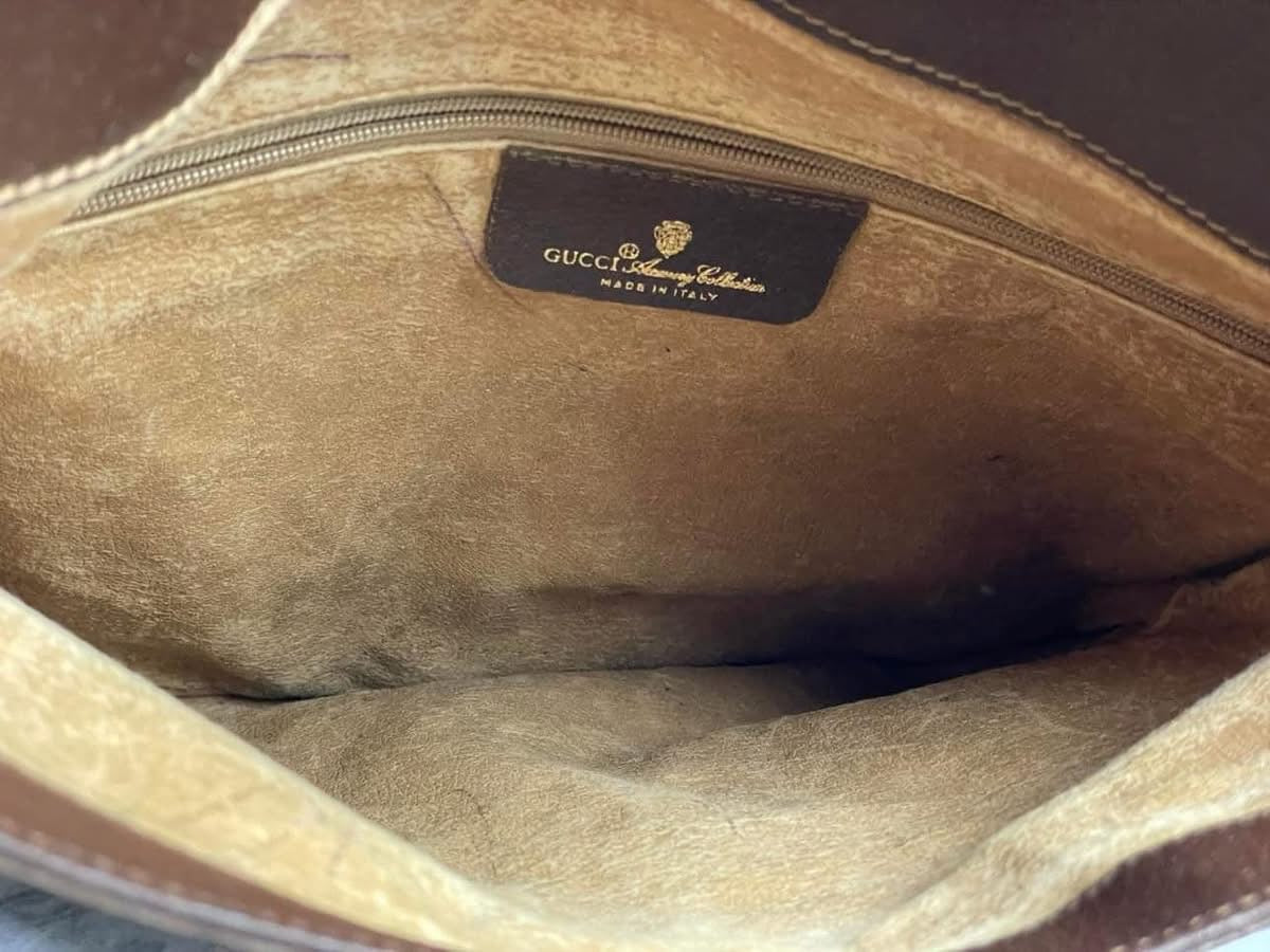 Authentic Vintage Gucci GG Supreme Fold-Over Clutch Bag