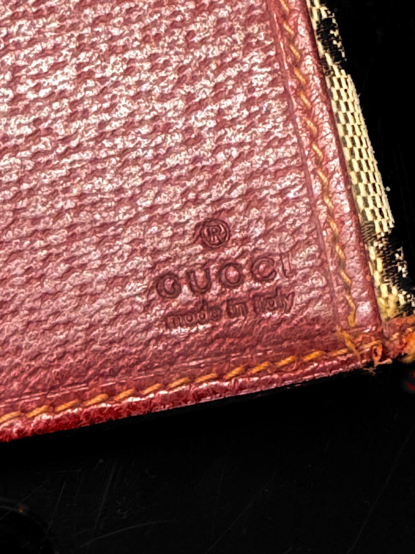 Authentic Gucci Monogram Continental Flap Wallet