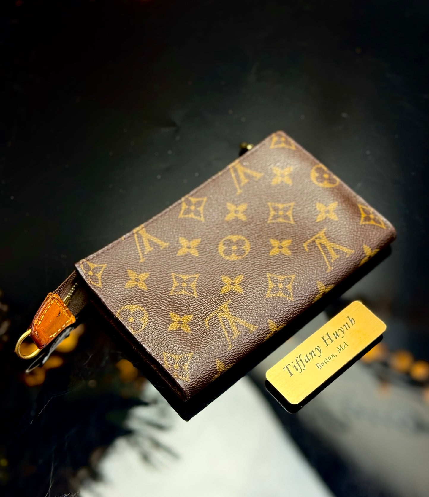 Authentic Louis Vuitton Monogram Bucket Pouch PM