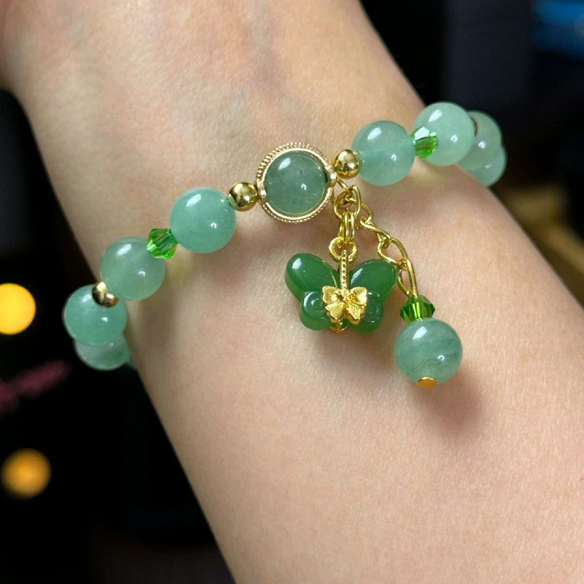 Green Aventurine Handmade Beaded Bracelet