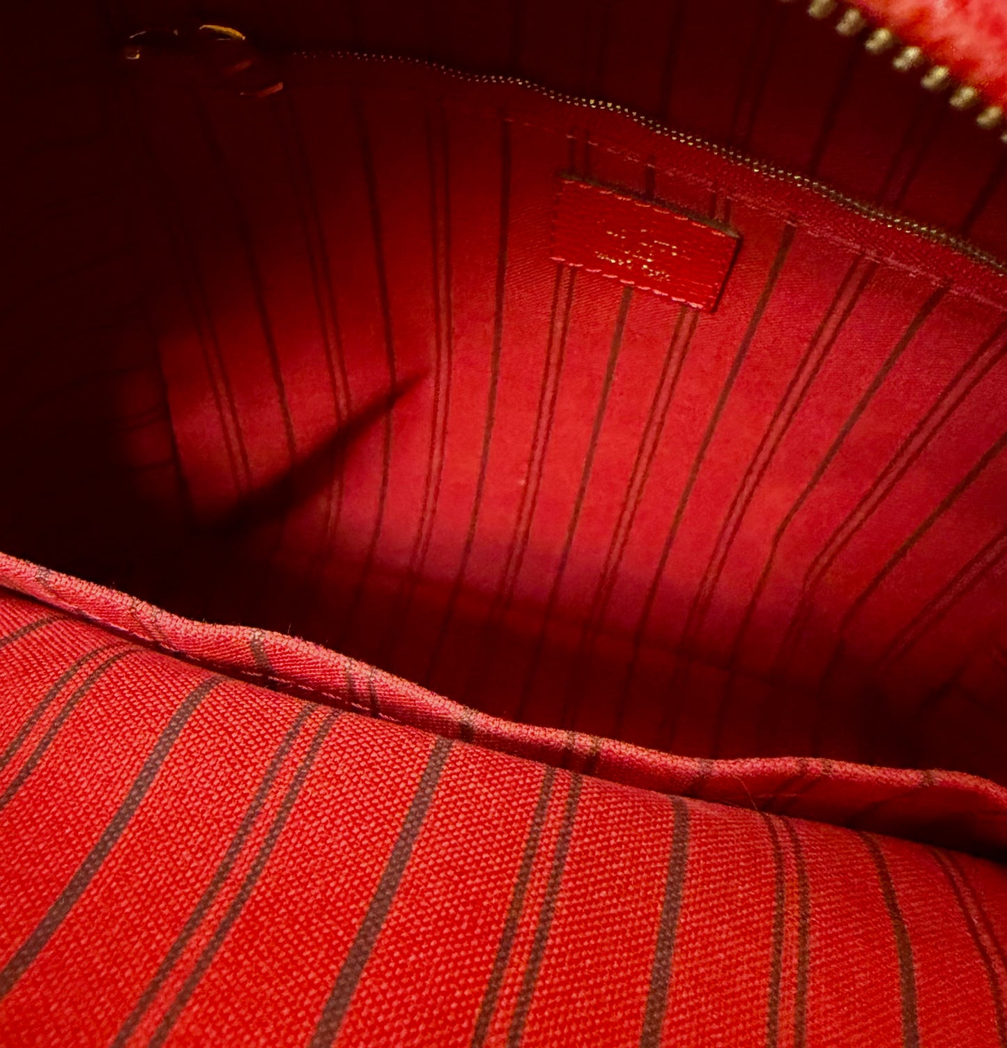 Authentic Louis Vuitton Cerise Monogram Empreinte Sorbonne Backpack