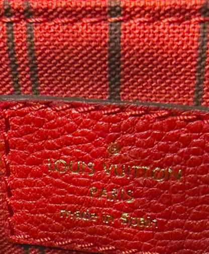 Authentic Louis Vuitton Cerise Monogram Empreinte Sorbonne Backpack