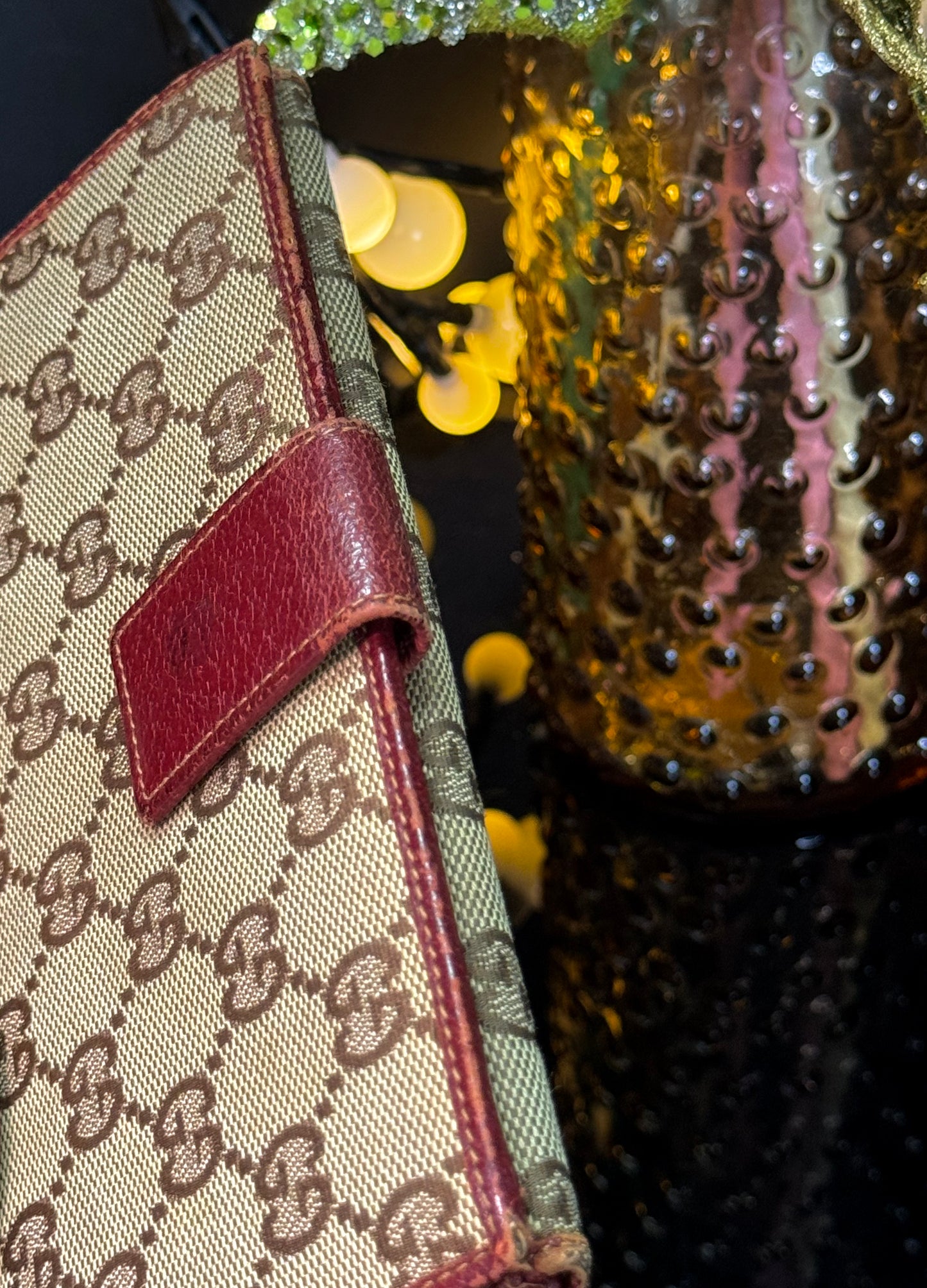 Authentic Gucci Monogram Continental Flap Wallet