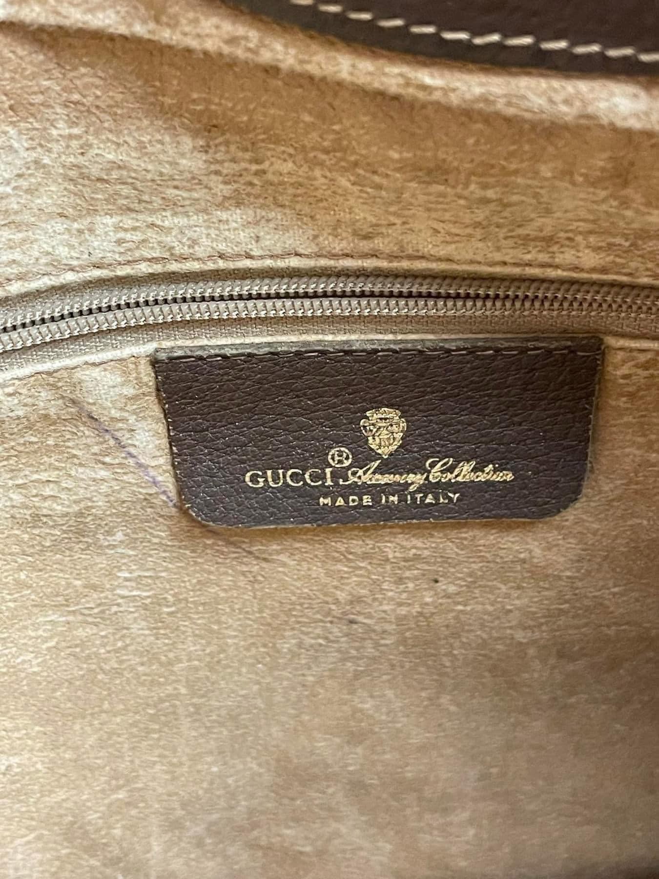 Authentic Vintage Gucci GG Supreme Fold-Over Clutch Bag