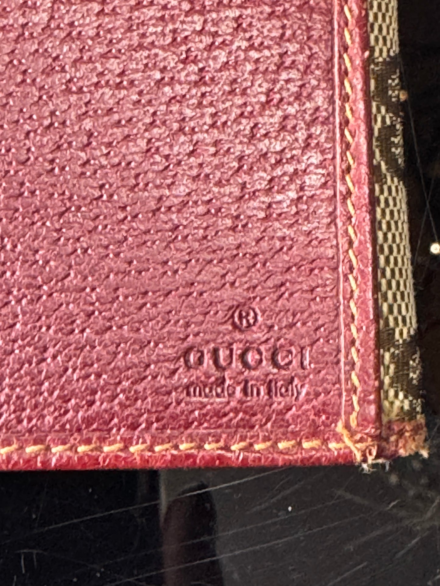 Authentic Gucci Monogram Continental Flap Wallet