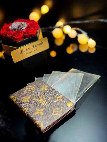 Authentic Louis Vuitton Monogram Porte Cartes Credit Pression Card Holder