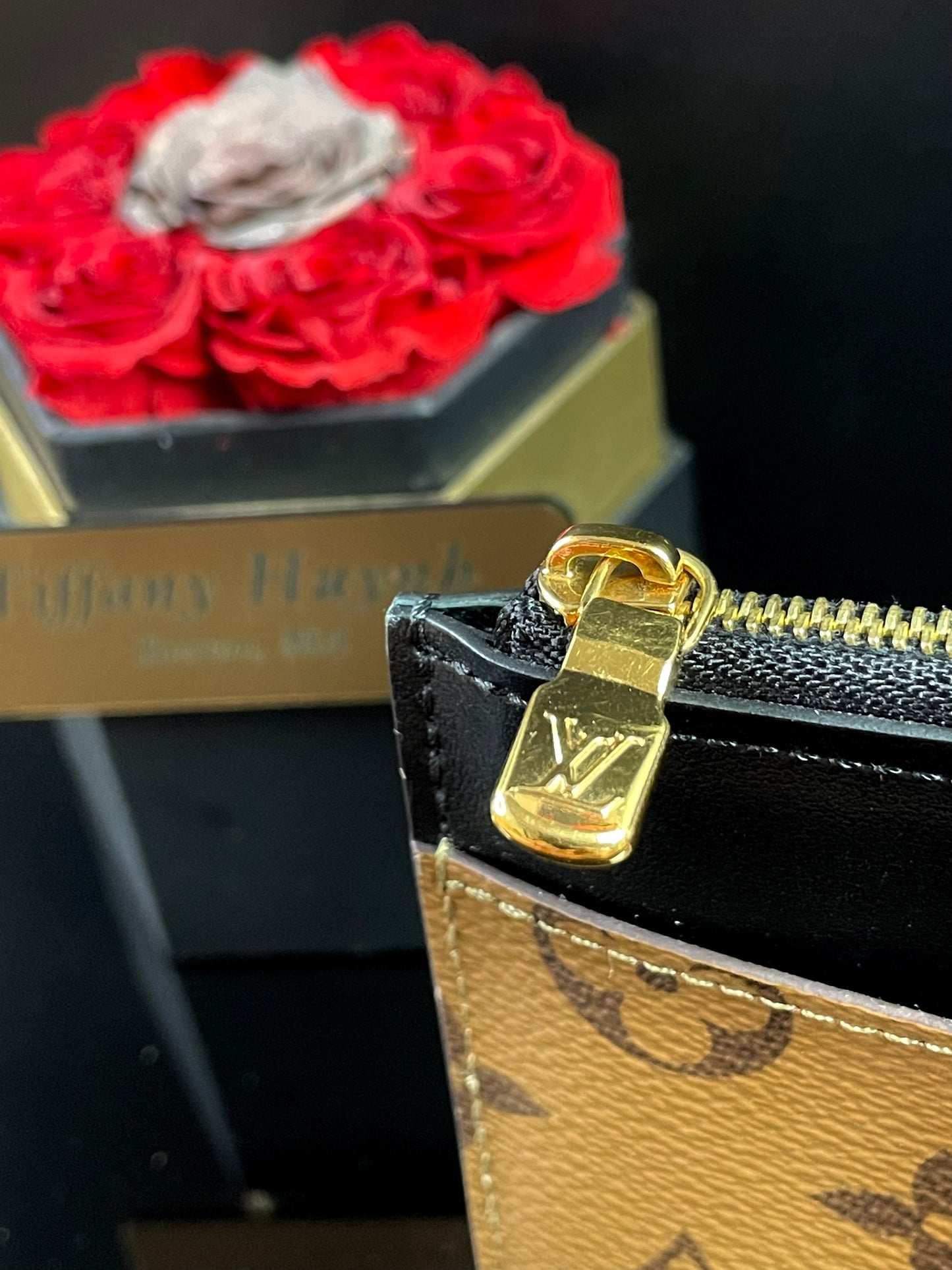 Authentic Louis Vuitton Reverse Monogram Slim Purse