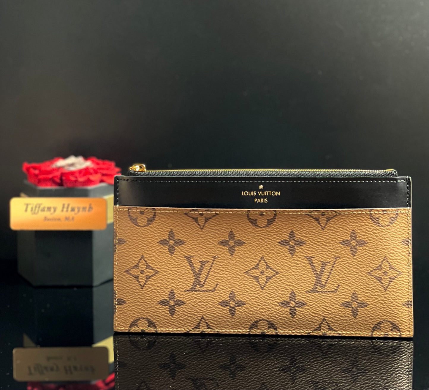Authentic Louis Vuitton Reverse Monogram Slim Purse