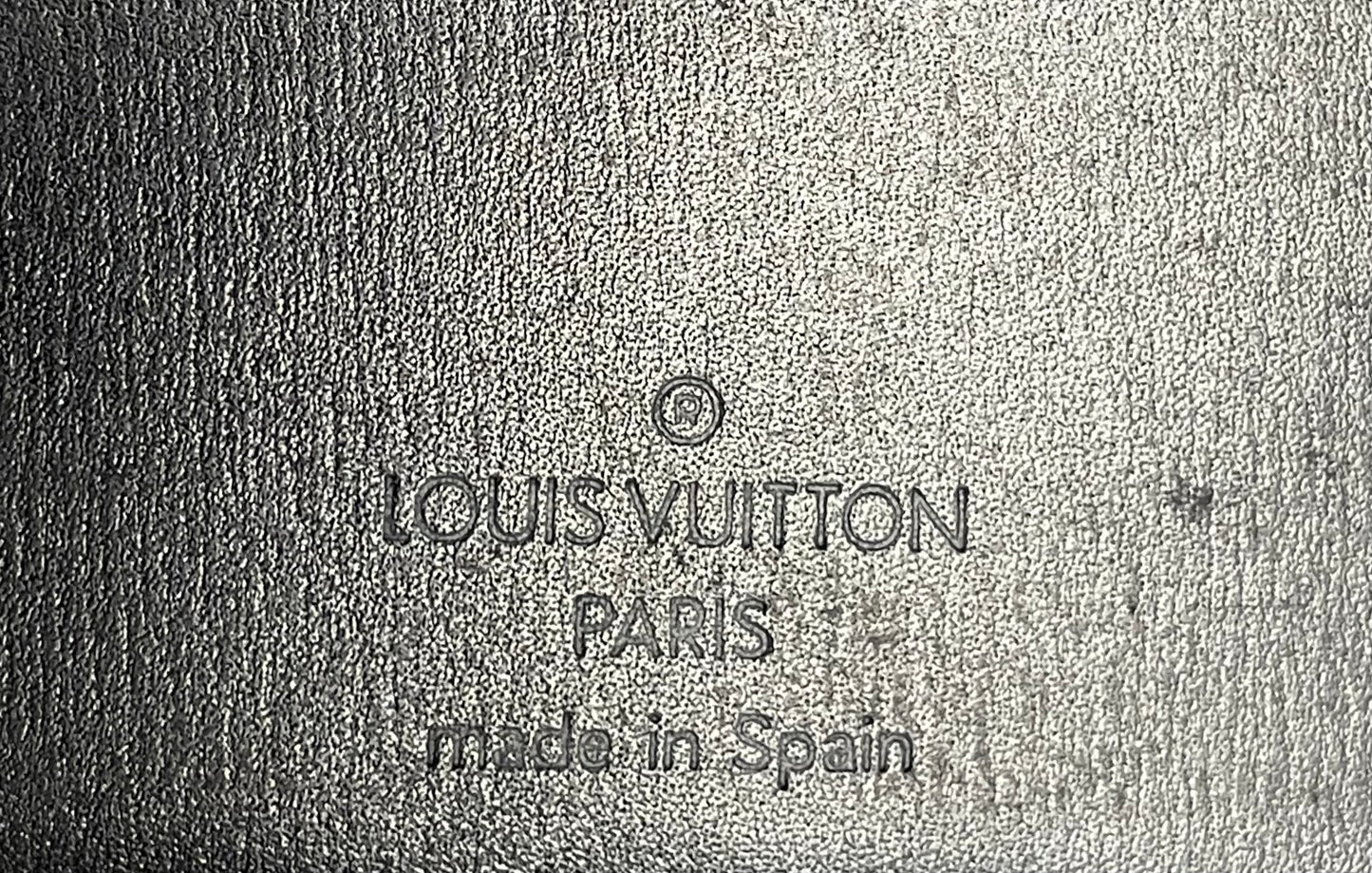 Authentic Black Epi Checkbook Cover