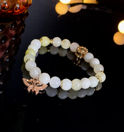 New Mountain Jade Handmade Beaded Bracelet