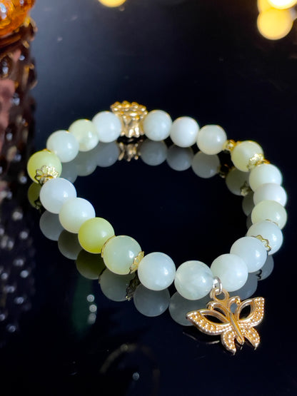 New Mountain Jade Handmade Beaded Bracelet