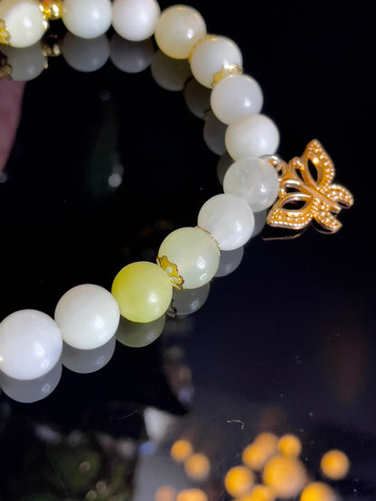 New Mountain Jade Handmade Beaded Bracelet