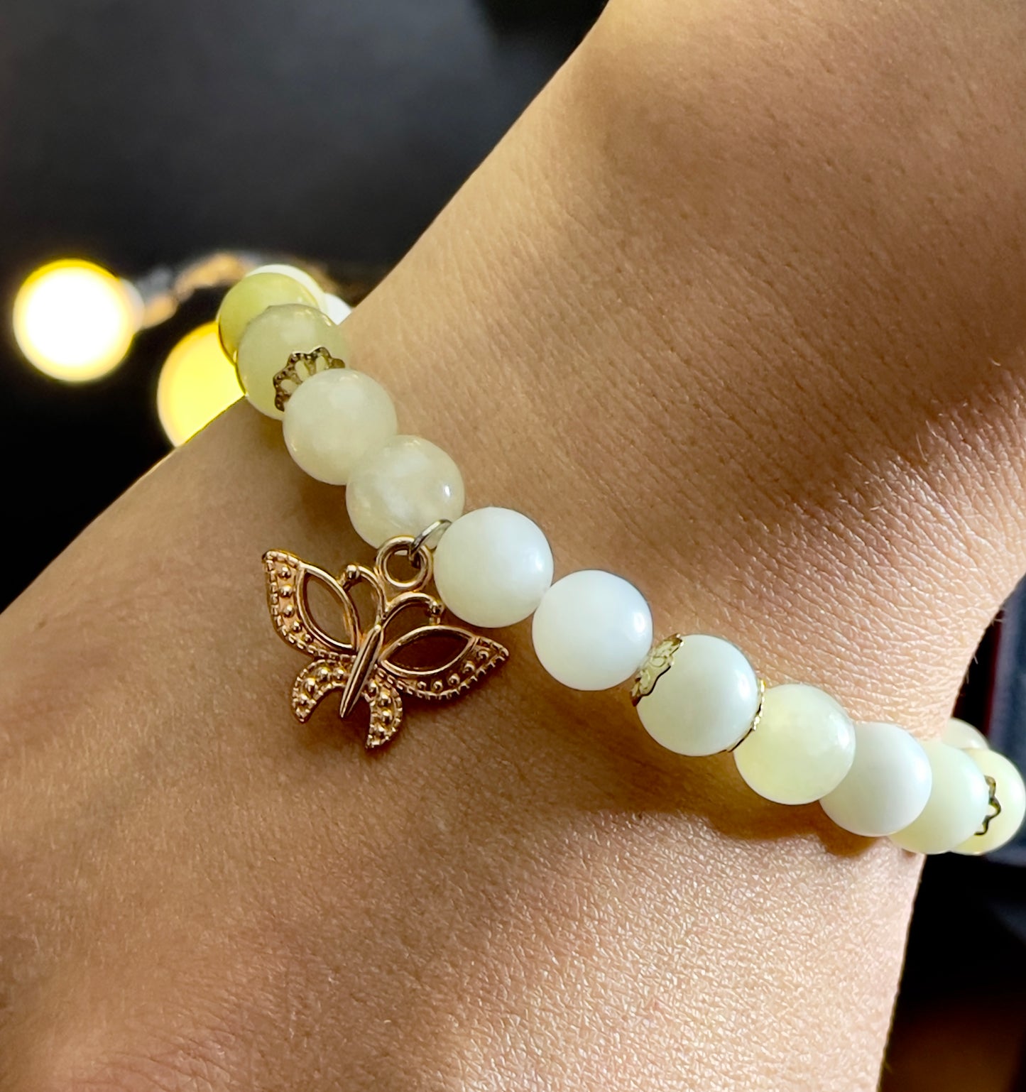 New Mountain Jade Handmade Beaded Bracelet