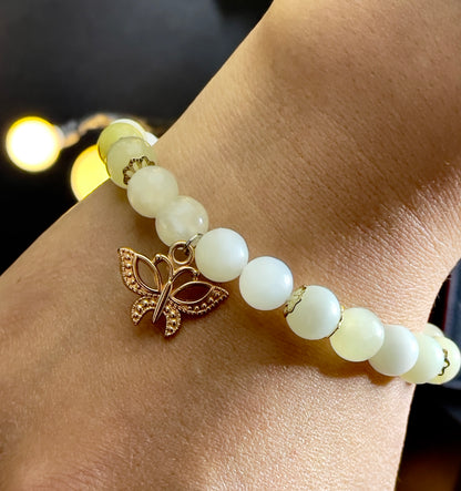 New Mountain Jade Handmade Beaded Bracelet