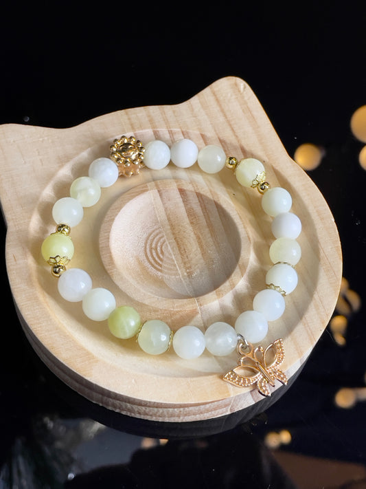 New Mountain Jade Handmade Beaded Bracelet