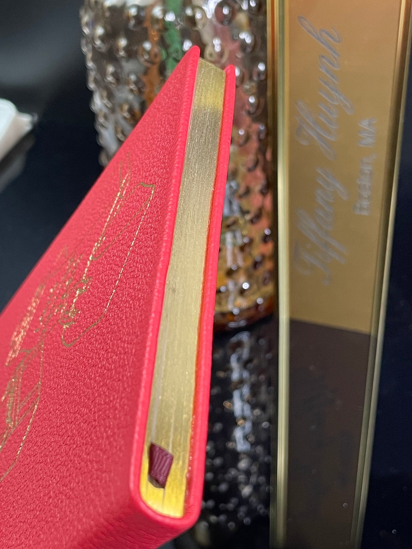 Authentic Louis Vuitton Red Leather Trunks Travel Journal Notebook