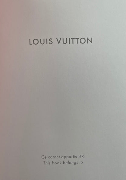 Authentic Louis Vuitton Red Leather Trunks Travel Journal Notebook