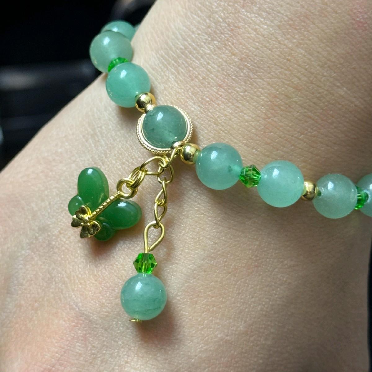 Green Aventurine Handmade Beaded Bracelet