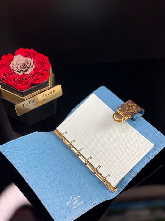 Authentic Louis Vuitton Monogram Koala Agenda PM – Blue Interior