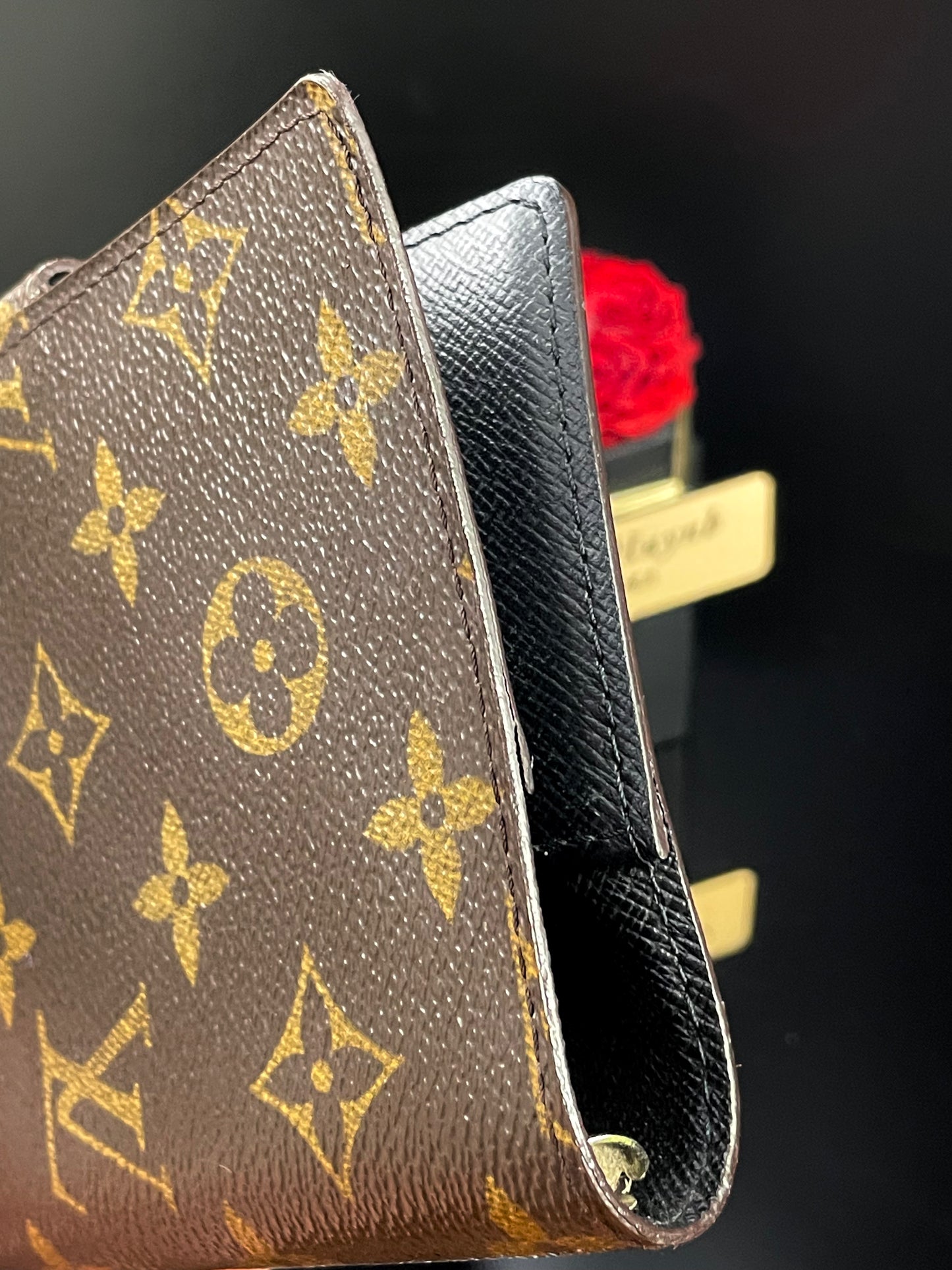 Authentic Louis Vuitton Monogram Koala Agenda PM – Black Interior