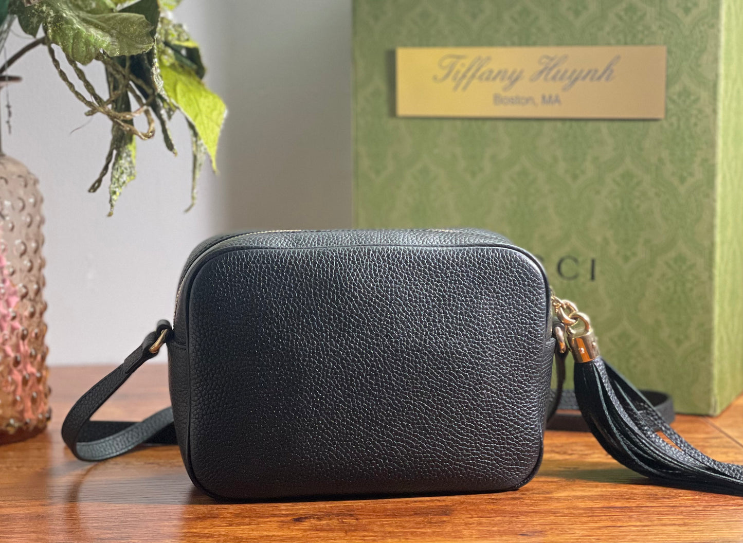 Authentic Gucci Soho Disco bag in Black