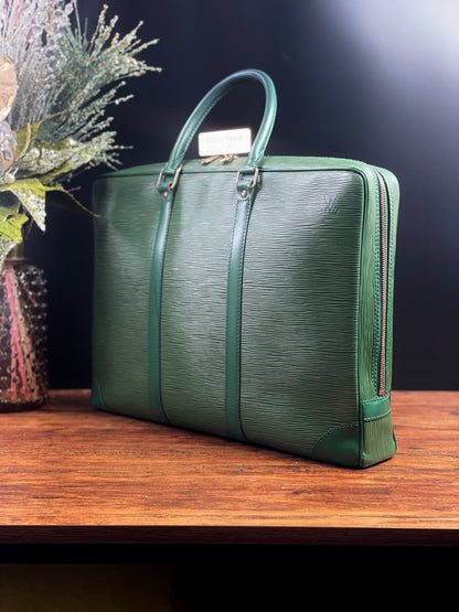 Authentic Louis Vuitton Epi Porte-Documents Voyage Briefcase