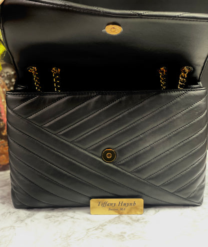 Authentic Tory Burch Kira Chevron Convertible Shoulder Bag