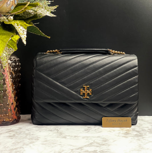 Authentic Tory Burch Kira Chevron Convertible Shoulder Bag