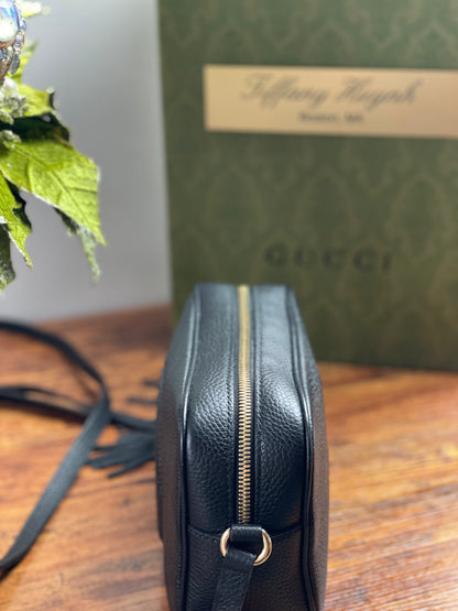 Authentic Gucci Soho Disco bag in Black