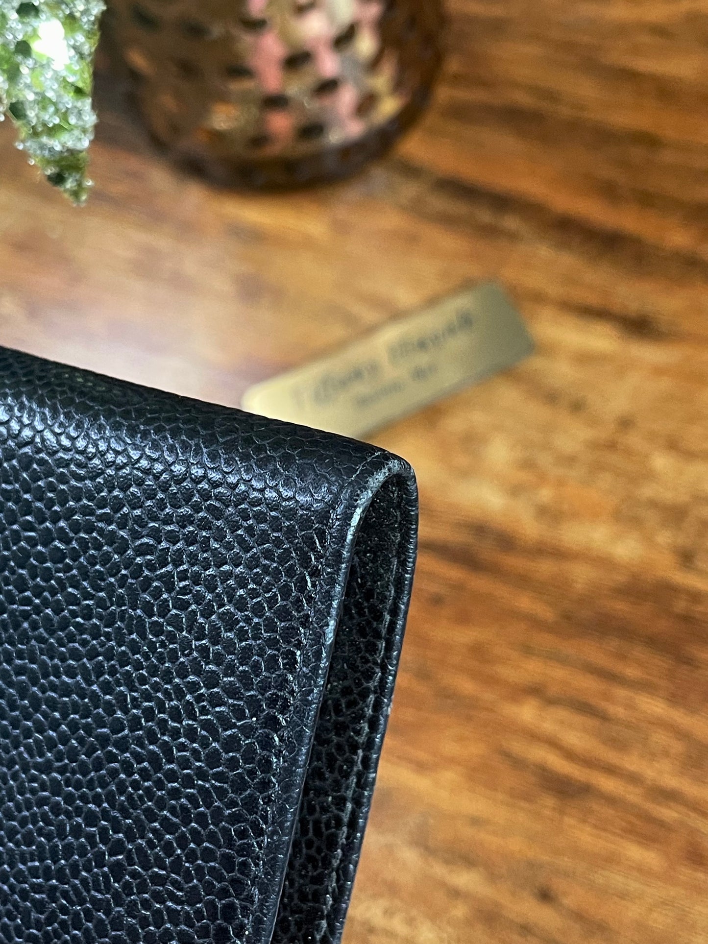Authentic Chanel Caviar Timeless CC French Wallet