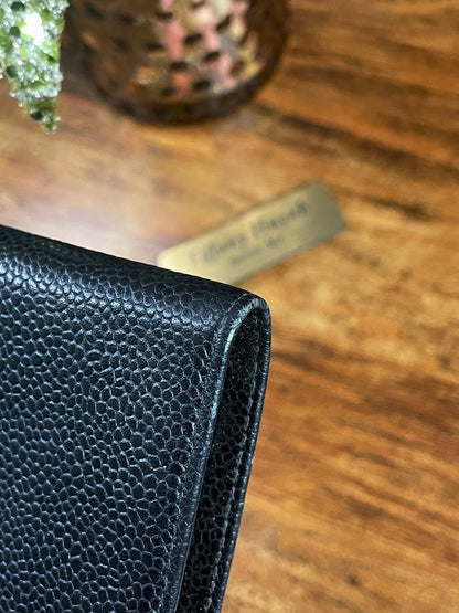 Authentic Chanel Caviar Timeless CC French Wallet