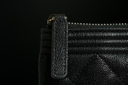Authentic 20A Chanel Boy Small O Case w/ LGHW