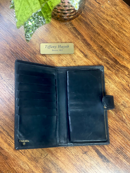 Authentic Chanel Caviar Timeless CC French Wallet