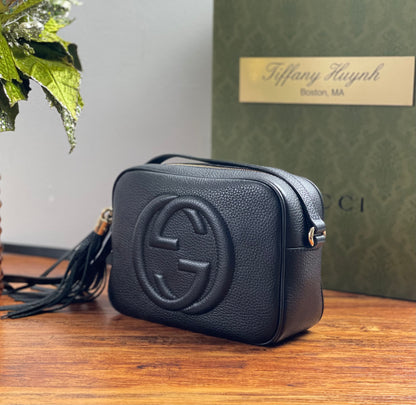 Authentic Gucci Soho Disco bag in Black