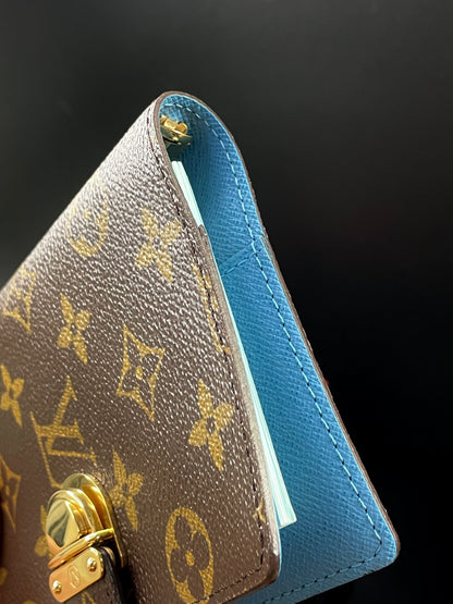 Authentic Louis Vuitton Monogram Koala Agenda PM – Blue Interior