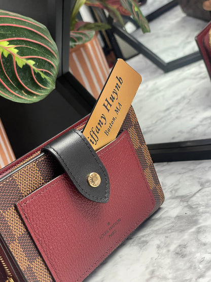 Authentic Louis Vuitton Damier Ebene Juliette Wallet