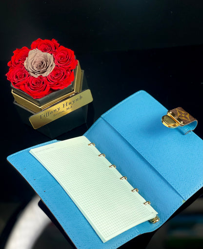 Authentic Louis Vuitton Monogram Koala Agenda PM – Blue Interior